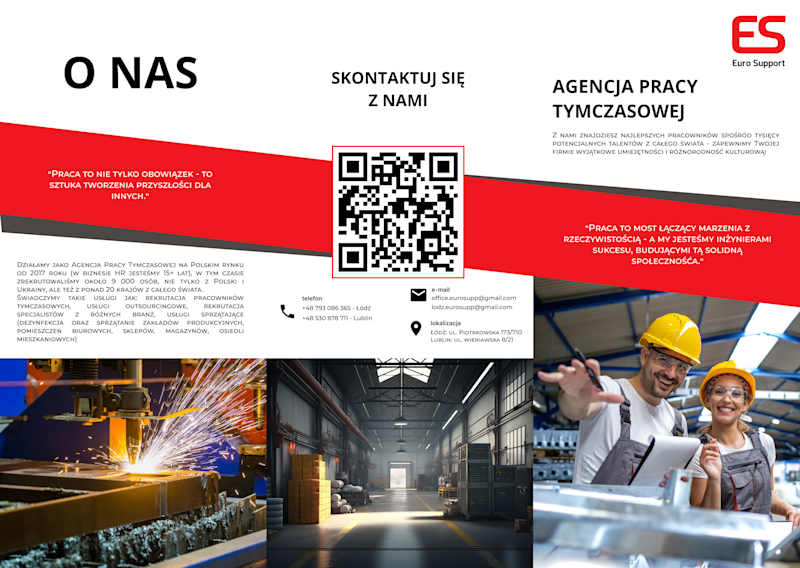 Cover image for Advertising brochure for an employment agency in Poland