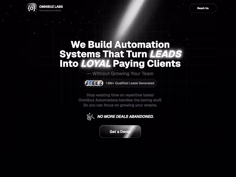 Cover image for Website Development for Omnibuz Labs