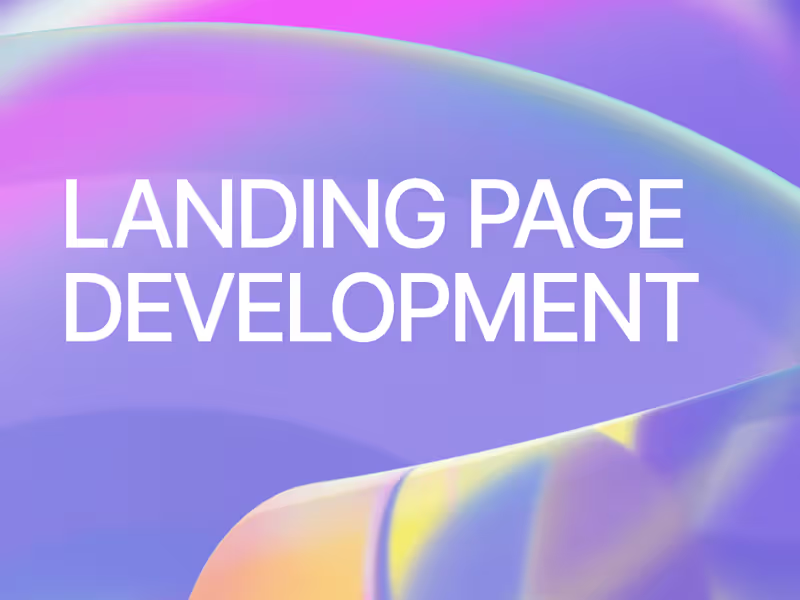 Cover image for High-Conversion Landing Page Development