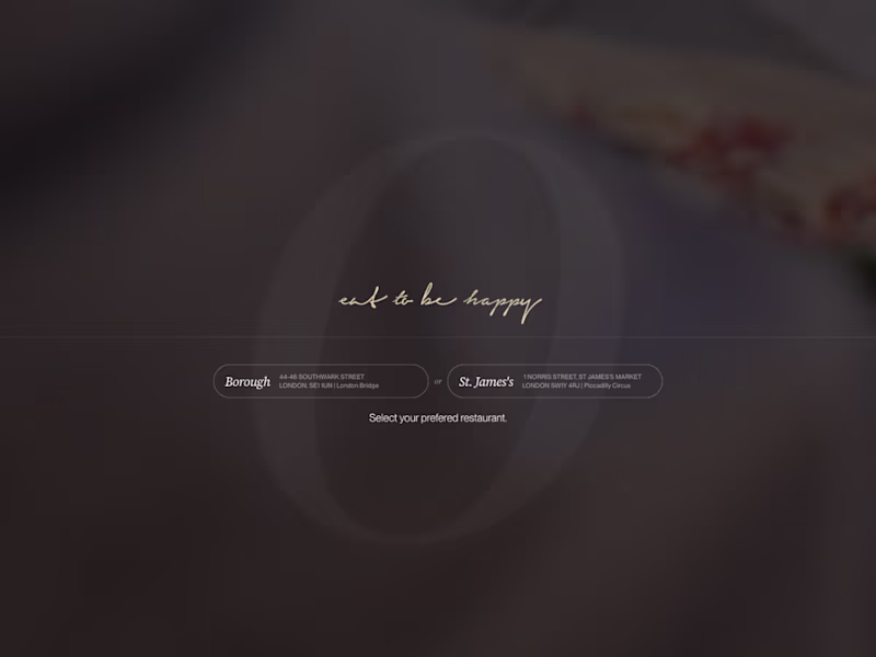Cover image for Italian Restaurant → Framer Development
