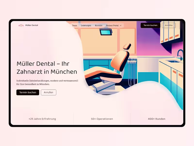 Cover image for Müller Dental – Website Design & SEO Strategy