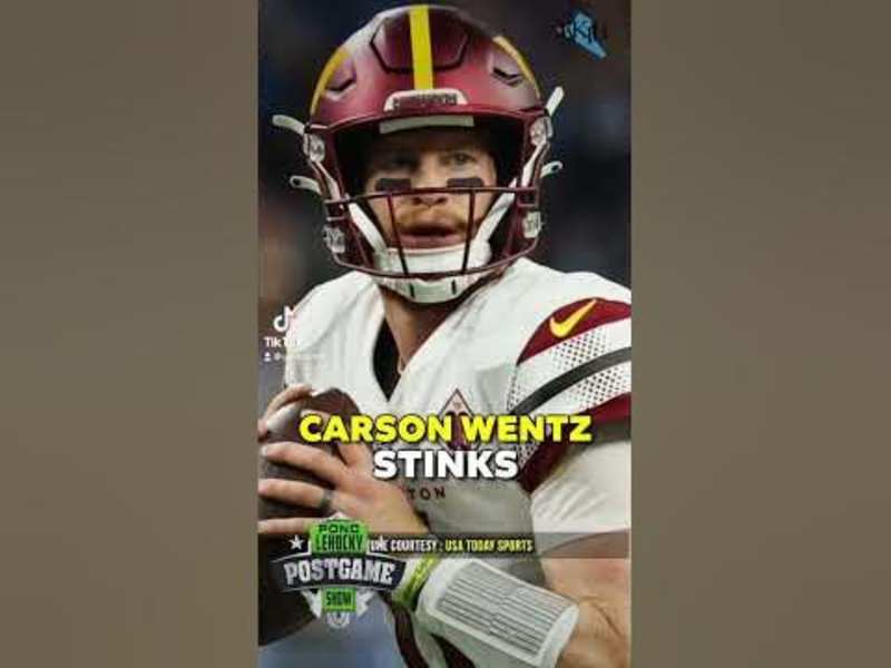 Cover image for “CARSON WENTZ STINKS” - YouTube