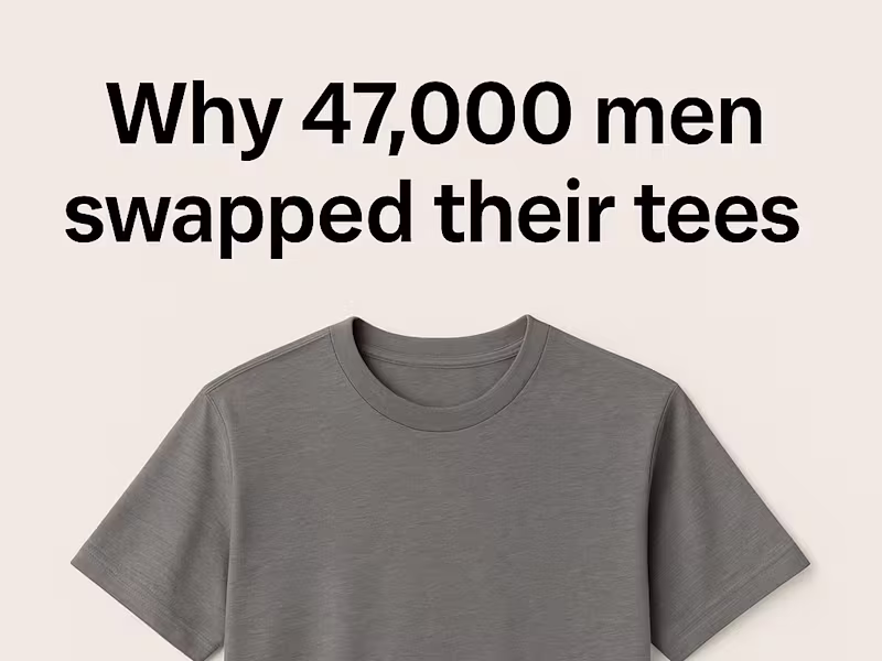 Cover image for E-Commerce Ad Concept: “The $29 Essential Tee” What I Did: W...