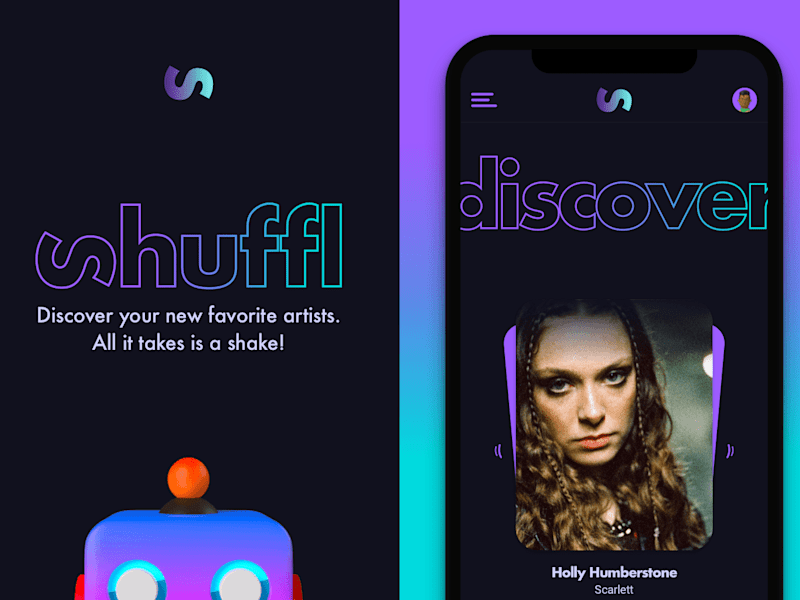 Cover image for Shuffl | Discover new music with a shake (Spotify app)