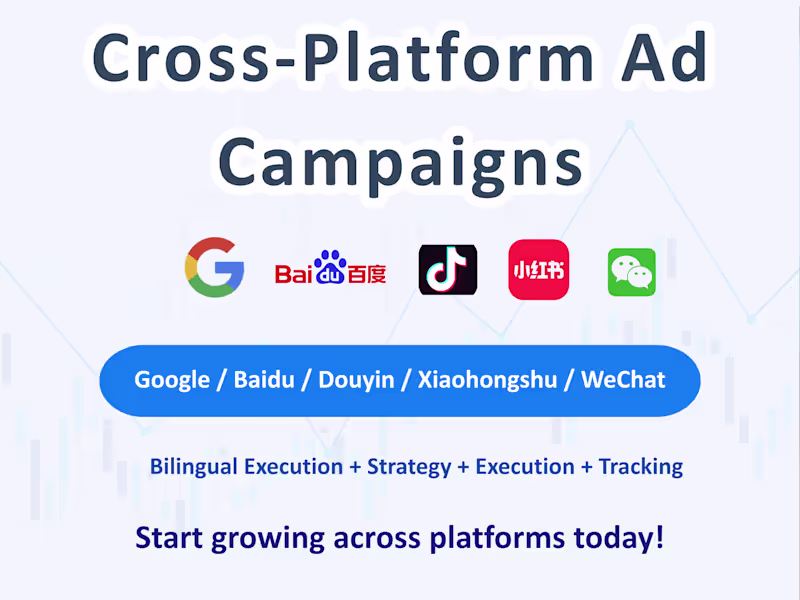 Cover image for Cross-Platform Ads: Google, Baidu, Douyin & Xiaohongshu