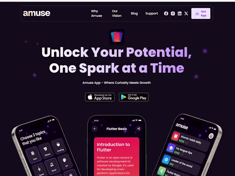 Cover image for Amuse — Atomic learning