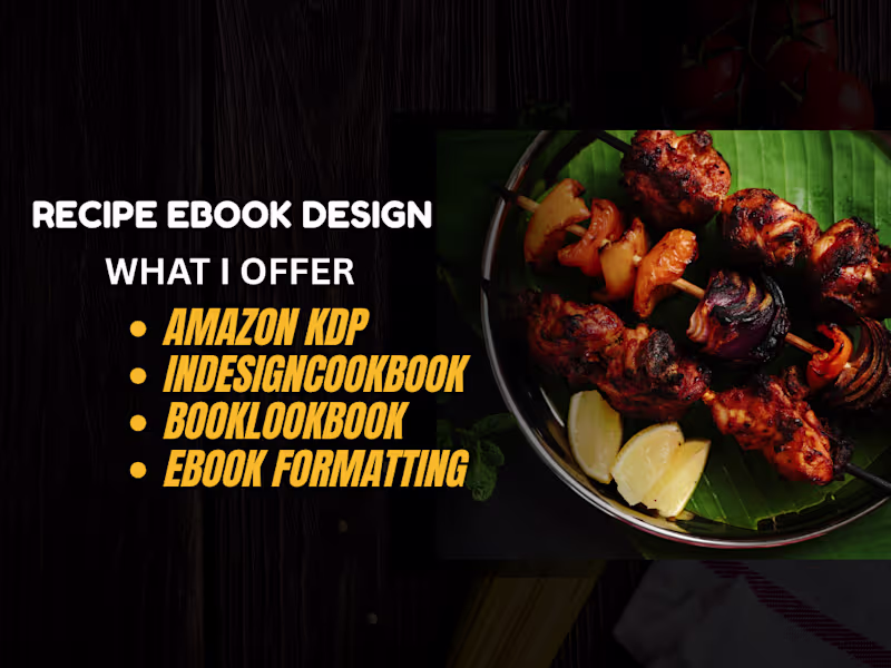 Cover image for I will design professional recipe healthy book ebook meal guide