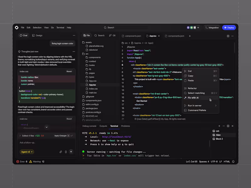 Cover image for Oqta - AI Builder Dashboard