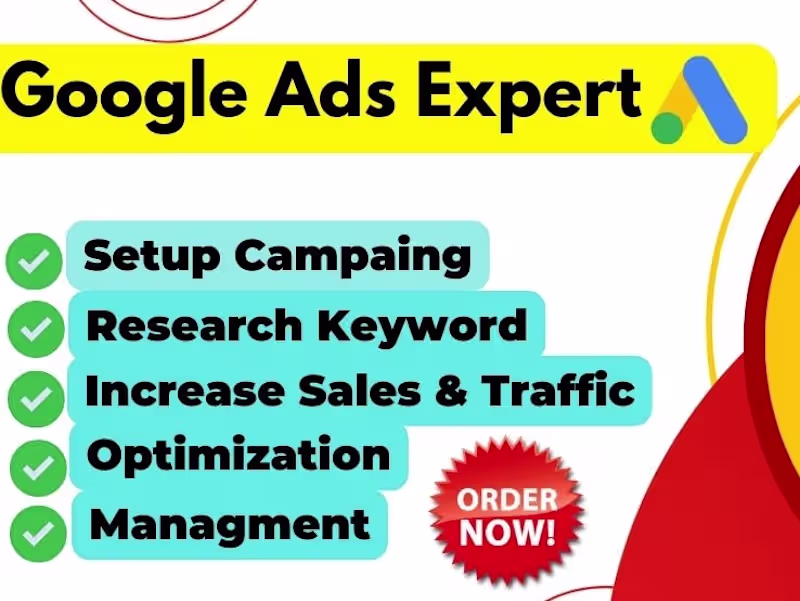 Cover image for Setup Google ads, display ad campaigns, and PPC campaigns