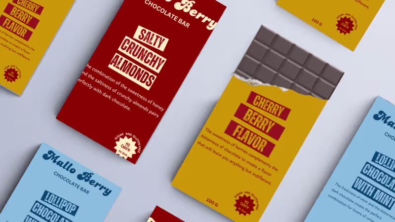 Cover image for Packing Design for Mello Berry Chocolate Bar 