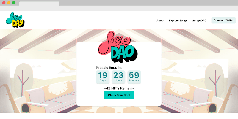 Cover image for Songaday website redesign
