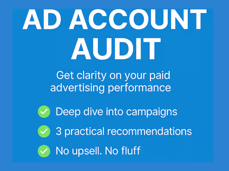 Cover image for Ad Account Audit – Fix What’s Wasting Your Budget