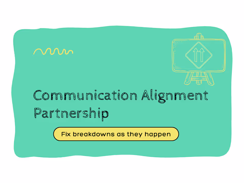 Cover image for Communication Alignment Partnership