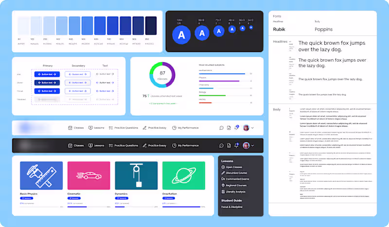 Cover image for Scalable Design System for E-learning Platform
