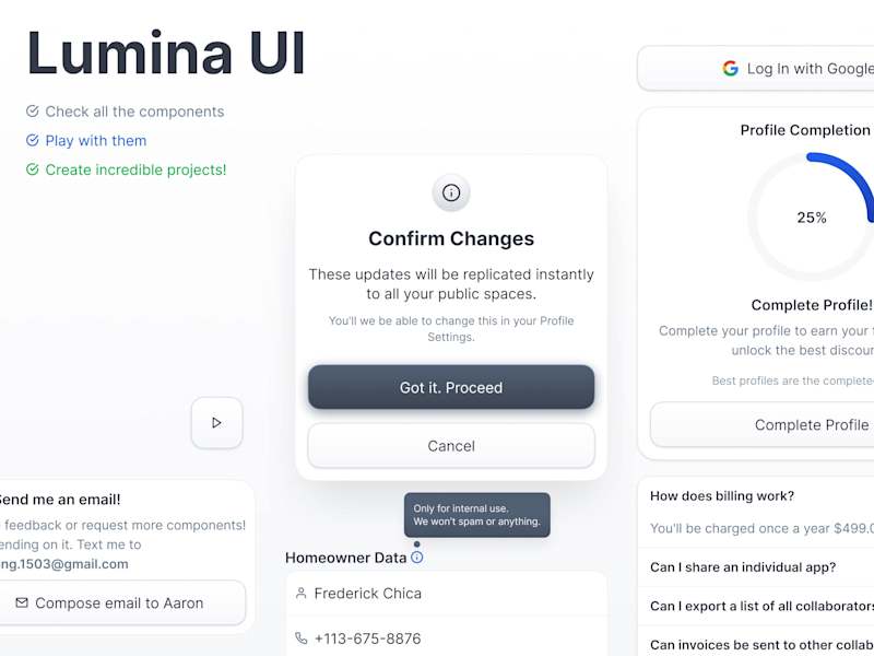 Cover image for LuminaUI - Design System