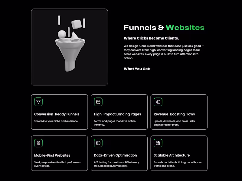 Cover image for  Funnels & Websites