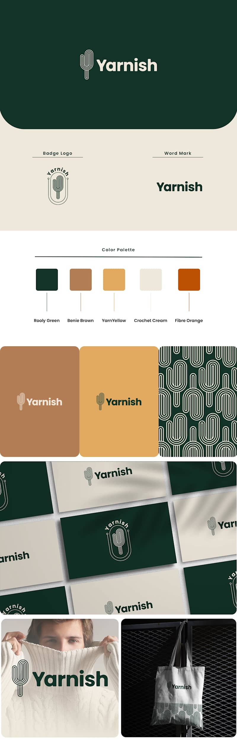 Cover image for Yarnish Brand Identity Design Project