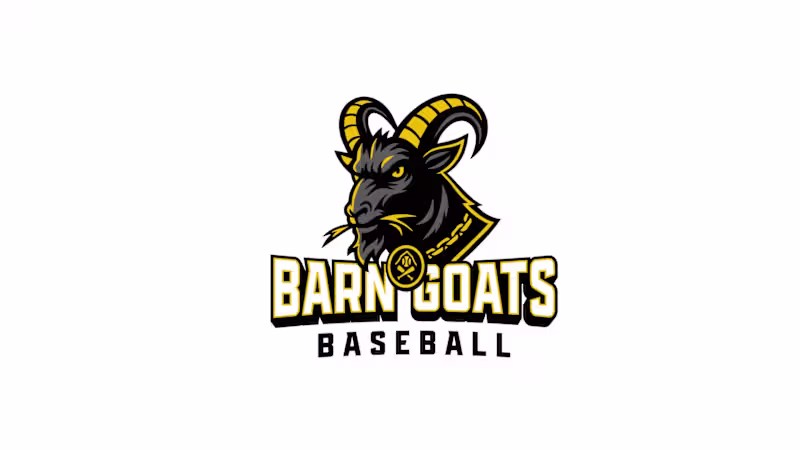 Cover image for Barn Goats Baseball Visual Identity and Apparel Design