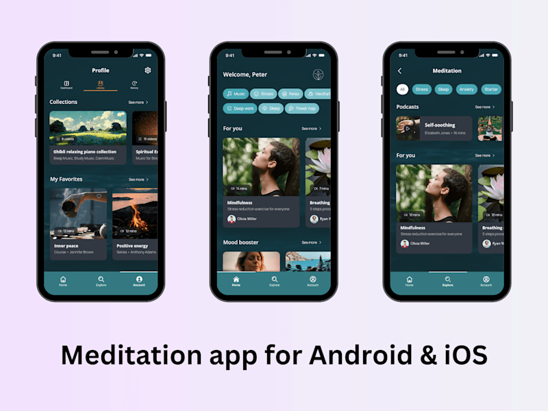 Cover image for Meditation & Sleep app | Wellness app for Android & iOS