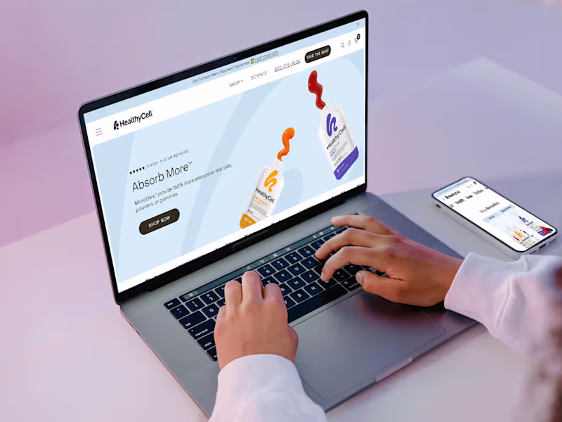 Cover image for E-Commerce Website Development for HealthyCell