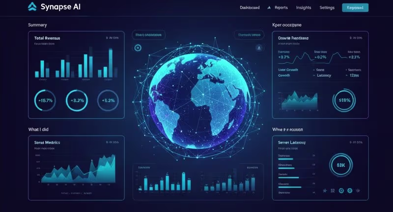 Cover image for Premium Tech Landing Page Modern dark-mode landing page desi...