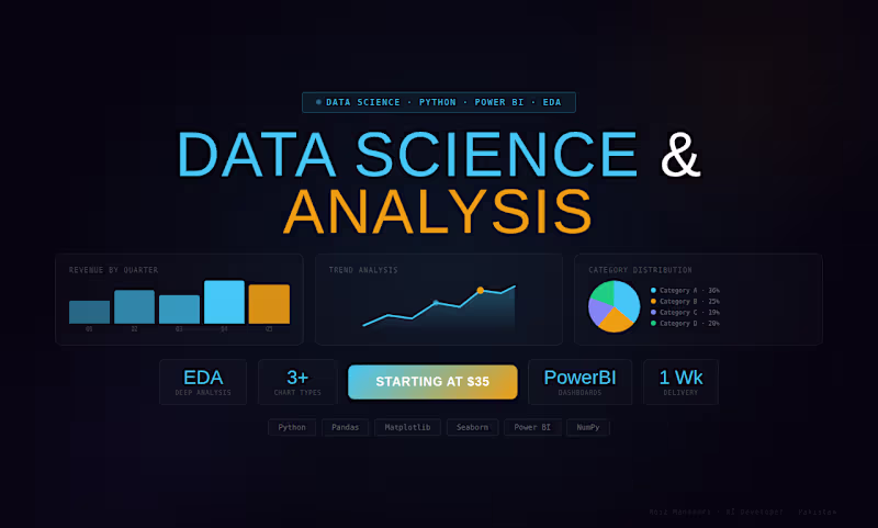 Cover image for Data Science and Analysis