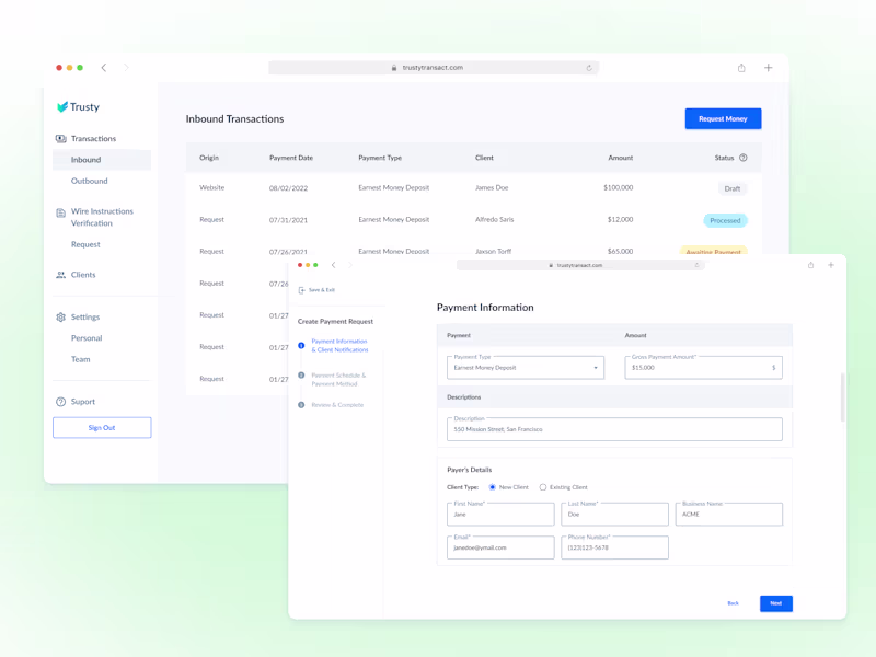 Cover image for Payment Facilitation Platform Design for Trusty