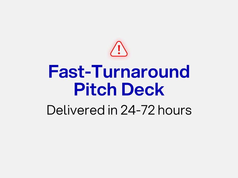 Cover image for Fast-Turnaround Pitch Deck