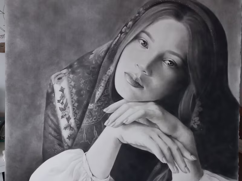 Cover image for Traditional Pencil and Charcoal Portraits