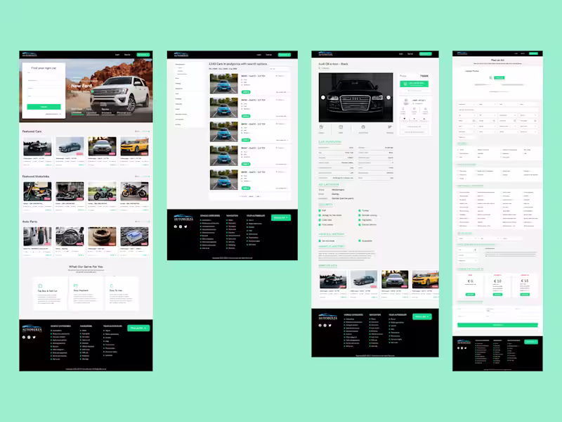 Cover image for Automotive UI/UX Website design 