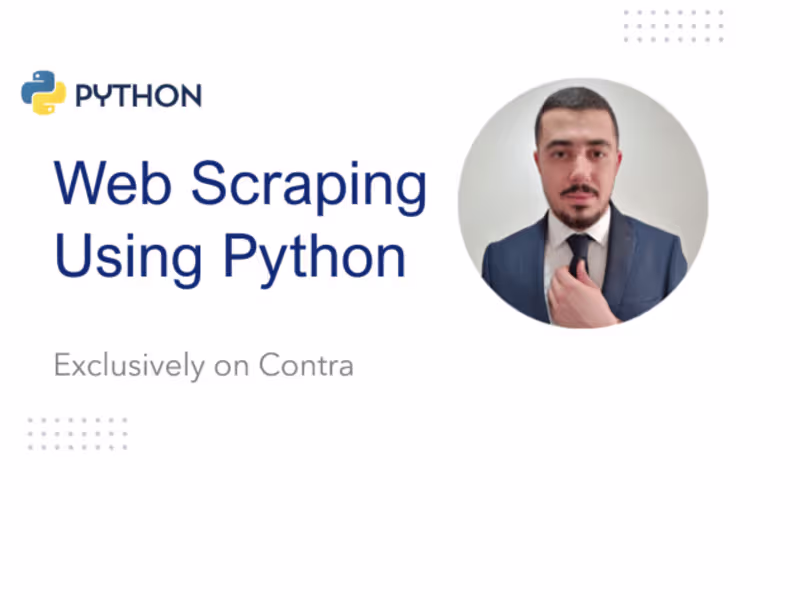 Cover image for Professional Data scraper - 100% satisfaction