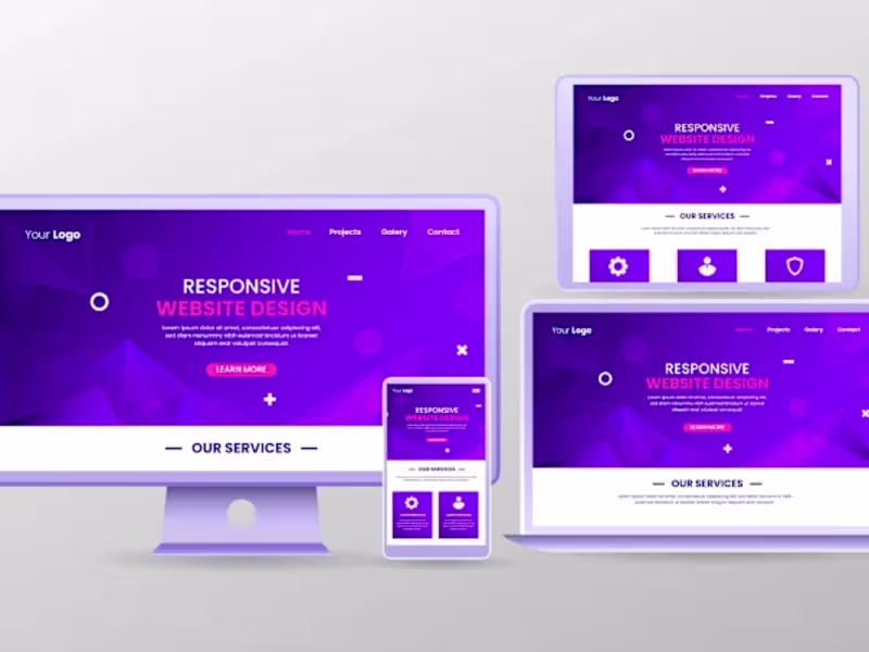 Cover image for I will create responsive website with modern design and hosting