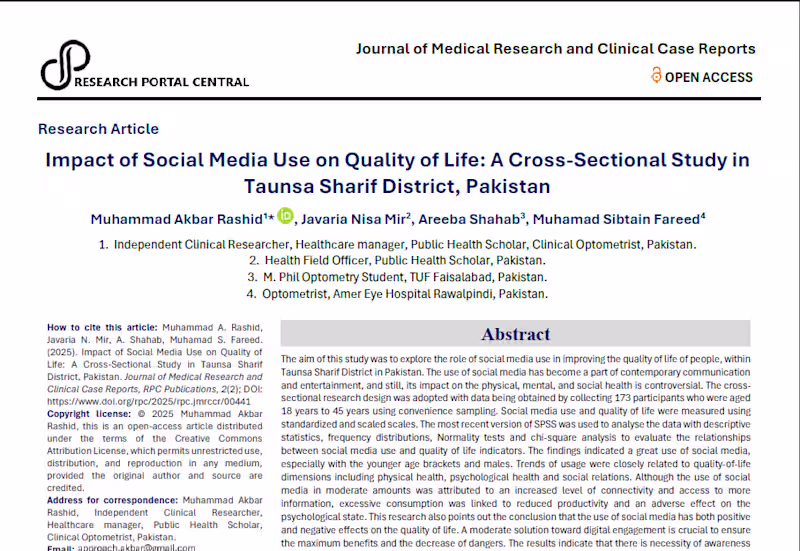 Cover image for Published Research Article