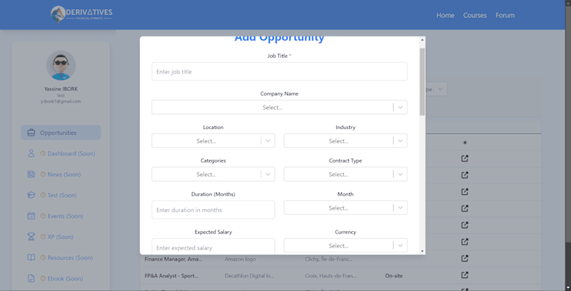 Cover image for Financial Web Application
