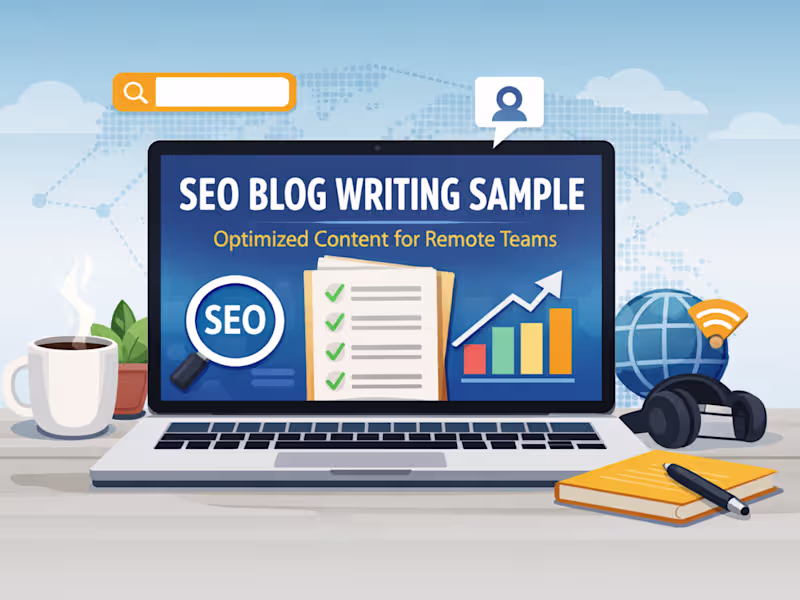 Cover image for SEO Blog Writing Sample: Optimized Content for Remote Teams