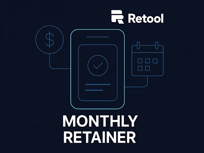 Cover image for Retool Consultancy and Development - Monthly Retainer. 