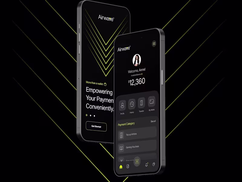 Cover image for Airwave | Mobile App Design | Fintech | UI/UX 