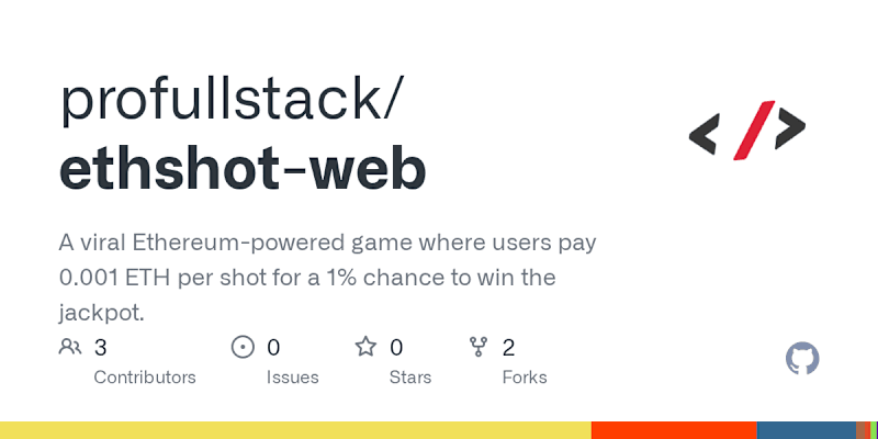 Cover image for ETH Shot: Ethereum-Powered Gambling Game Development