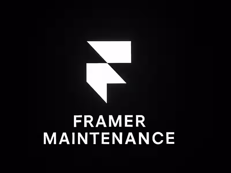 Cover image for Framer Maintenance