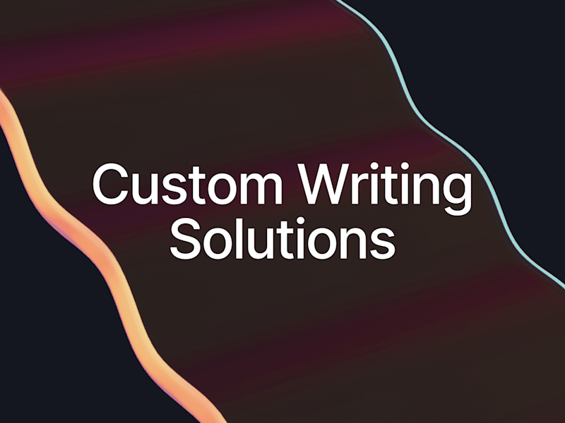 Cover image for Custom Writing Solutions