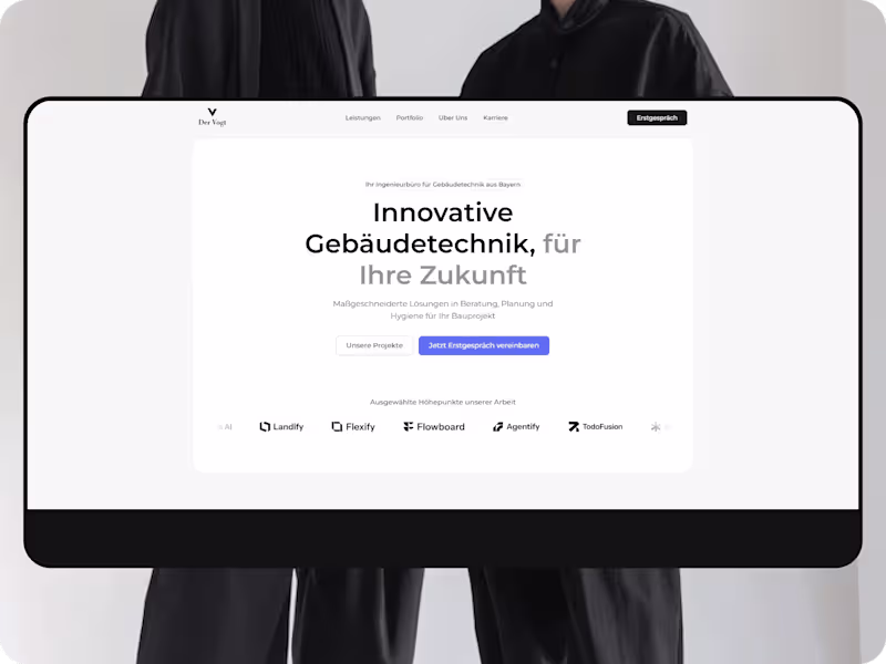 Cover image for Web Design for Der Vogt