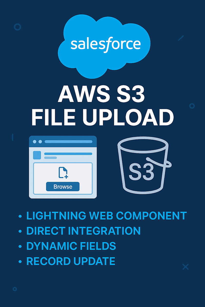 Cover image for Salesforce LWC for AWS S3 File Uploads