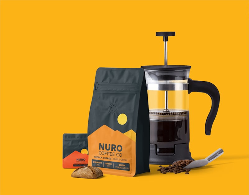 Cover image for NURO Coffee Co. Branding & Packaging