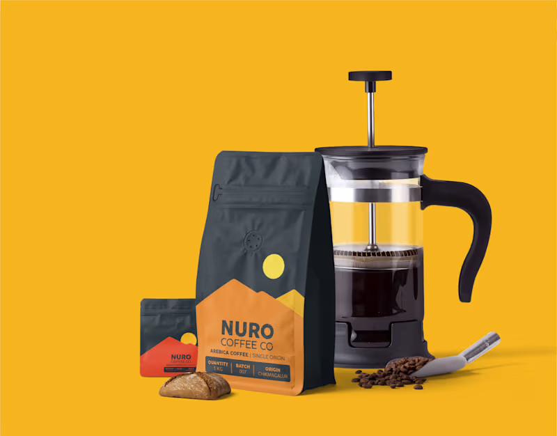 Cover image for NURO Coffee Co. Branding & Packaging