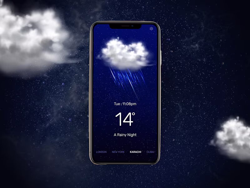 Cover image for Weather App UI