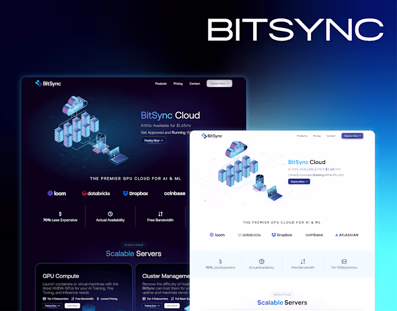 Cover image for Bitsync Website - Figma