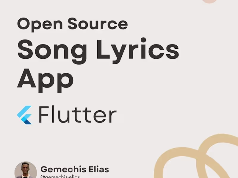 Cover image for Flutter Song Lyrics App