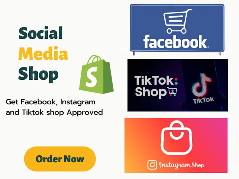 Cover image for  set up facebook shop, instagram shop, tiktok shop, marketing