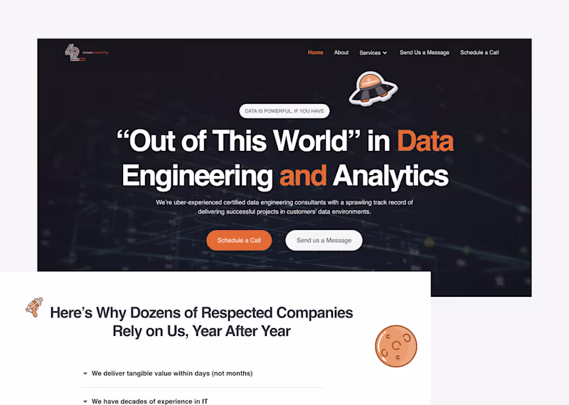 Cover image for Out of this World Website for 42Co