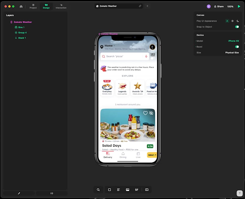 Cover image for Zomato Weather App - Concept